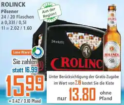 Klaas und Kock ROLINCK Pilsener Angebot