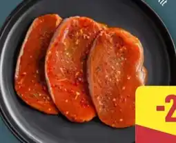 Aldi Nord BBQ Schweine-Rückensteaks mariniert Angebot