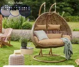Aldi Nord Home Deluxe Polyrattan-Hängesessel Twin Angebot