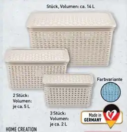 Aldi Nord Home Creation Aufbewahrungskörbe Angebot