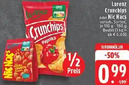 Edeka Lorenz Crunchips oder Nic Nacs Angebot