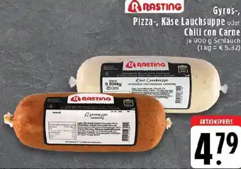 Edeka RASTING Gyros-, Pizza-, Käse Lauchsuppe oder Chili con Carne Angebot