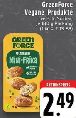 Edeka GreenForce Vegane Produkte Angebot
