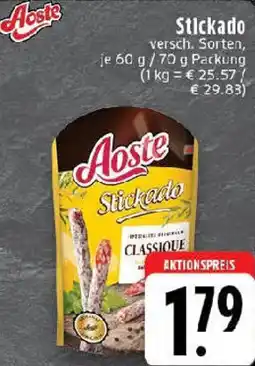 Edeka Aoste Stickado Angebot