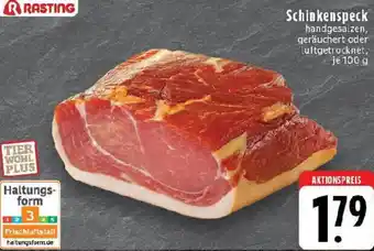 Edeka RASTING Schinkenspeck Angebot