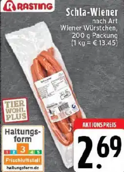 Edeka RASTING Schla-Wiener Angebot