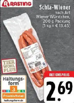 Edeka RASTING Schla-Wiener Angebot