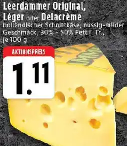 Edeka Leerdammer Original, Léger oder Delacrème Angebot