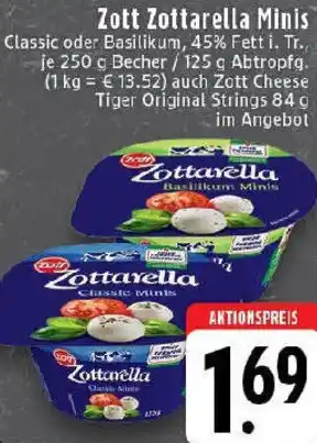 Edeka Zott Zottarella Minis Angebot