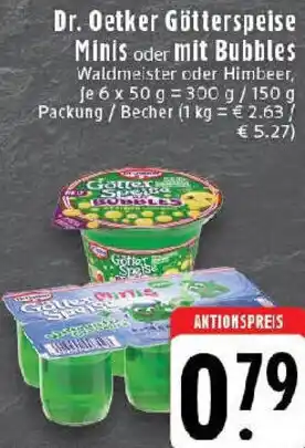 Edeka Dr. Oetker Götterspeise Minis oder mit Bubbles Angebot