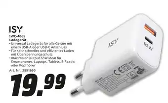 MediaMarkt Isy iwc-4065 ladegerät Angebot