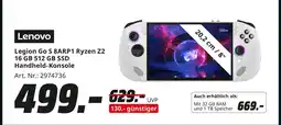 MediaMarkt Lenovo legion go s 8arp1 ryzen z2 16 gb 512 gb ssd handheld-konsole Angebot