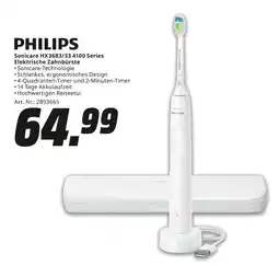 MediaMarkt Philips sonicare hx3683/33 4100 series elektrische zahnbürste Angebot