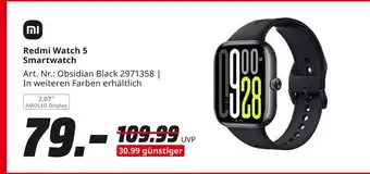 MediaMarkt Xiaomi redmi watch 5 smartwatch Angebot