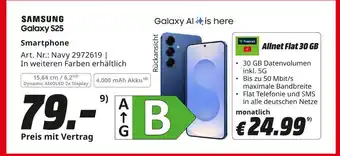 MediaMarkt Samsung galaxy s25 Angebot