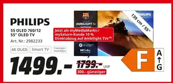 MediaMarkt Philips 55 oled 760/12 55 oled tv Angebot