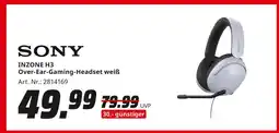 MediaMarkt Sony inzone h3 over-ear-gaming-headset weiß Angebot