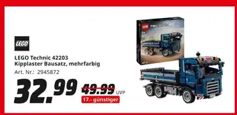 MediaMarkt Lego technic 42203 kipplaster bausatz Angebot
