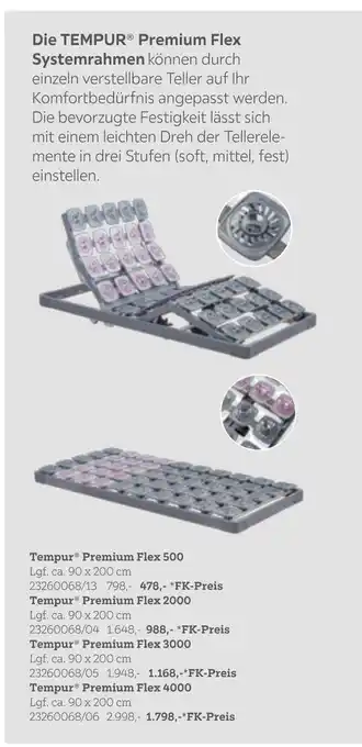 XXXLutz Tempur premium flex systemrahmen Angebot