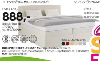 Mömax Boxspringbett „rossa“ Angebot