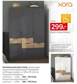 XXXLutz Xora drehtürenschrank 4-türig Angebot