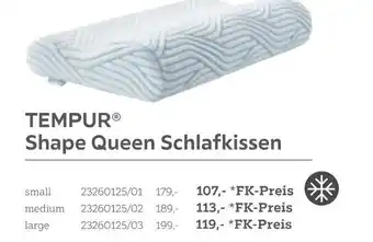 XXXLutz Tempur shape queen schlafkissen Angebot