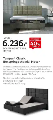 XXXLutz Tempur boxspringbett inkl. motor Angebot