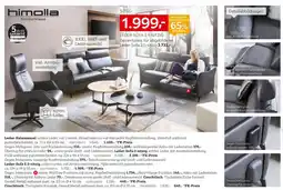 XXXLutz Himolla leder-relaxsessel, leder-sofa 3-sitzig, leder-sofa 2,5-sitzig oder couchtisch Angebot
