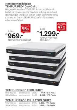XXXLutz Tempur pro coolquilt Angebot