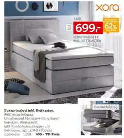 XXXLutz Xora boxspringbett inkl. bettkasten Angebot