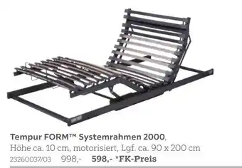 XXXLutz Tempur form tm systemrahmen 2000 Angebot