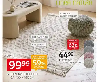 XXXLutz Linea natura handwebteppich „sylt“ Angebot