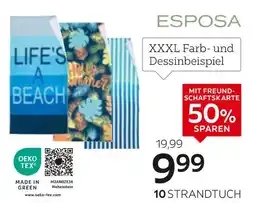 XXXLutz Esposa strandtuch Angebot