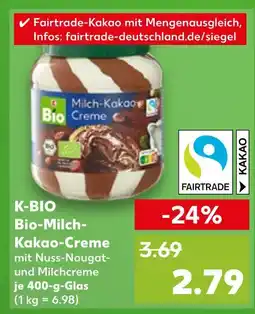 Kaufland K-bio bio-milch-kakao-creme Angebot