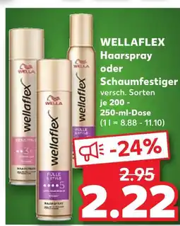 Kaufland Wellaflex haarspray oder schaumfestiger Angebot