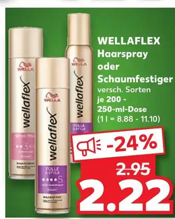 Kaufland Wellaflex haarspray oder schaumfestiger Angebot