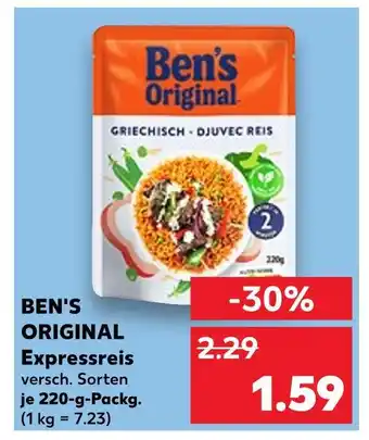 Kaufland Ben's original expressreis Angebot