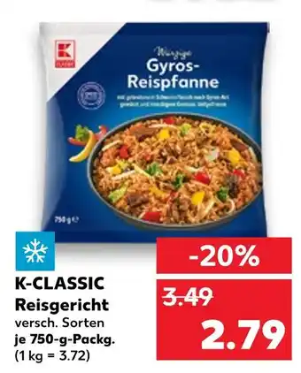 Kaufland K-classic reisgericht Angebot