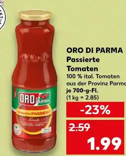 Kaufland Oro di parma passierte tomaten Angebot