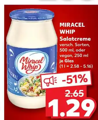 Kaufland Miracel whip salatcreme original Angebot