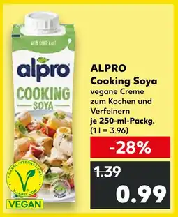 Kaufland Alpro cooking soya Angebot