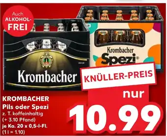 Kaufland Krombacher pils Angebot