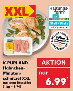 Kaufland K-purland hähnchen-minutenschnitzel xxl Angebot