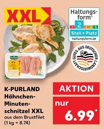Kaufland K-purland hähnchen-minutenschnitzel xxl Angebot