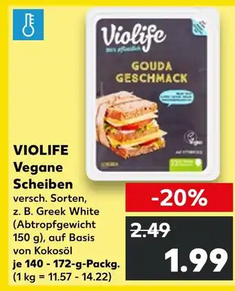 Kaufland Violife vegane scheiben Angebot