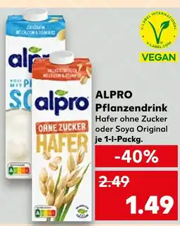 Kaufland Alpro pflanzendrink Angebot