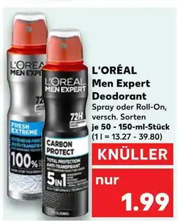 Kaufland L'oréal men expert deodorant fresh extreme Angebot
