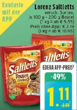Edeka Lorenz Saltletts Angebot