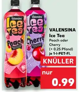 Kaufland Valensina ice tea peach Angebot