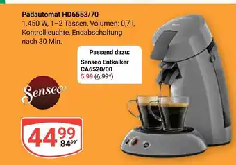 Globus Senseo padautomat hd6553/70 Angebot
